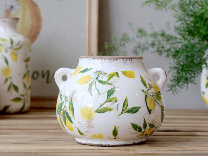 Limone Skjuler m. citronmotiv - H.13,5 cm