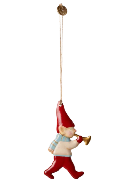 Maileg Metalophæng Nisse - Trompet