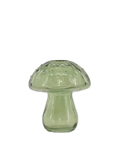 Glasvase - Mushroom - Grøn - Lille