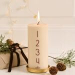 Adventslys 1-4 - Kit m.rustic brown tal